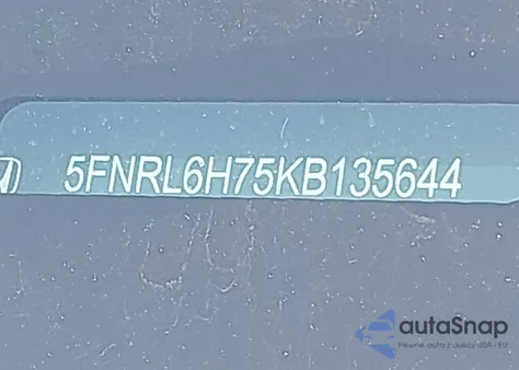 2019 Honda Odyssey Ex-L from USA, damaged, VIN 5FNRL6H75KB135644